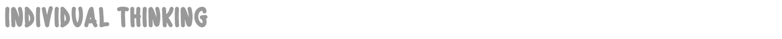 Individual Thinking font preview